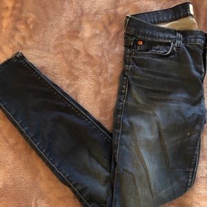 Hudson cropped blue jeans size 27